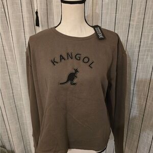 Kangol Taupe Sweatshirt with Logo